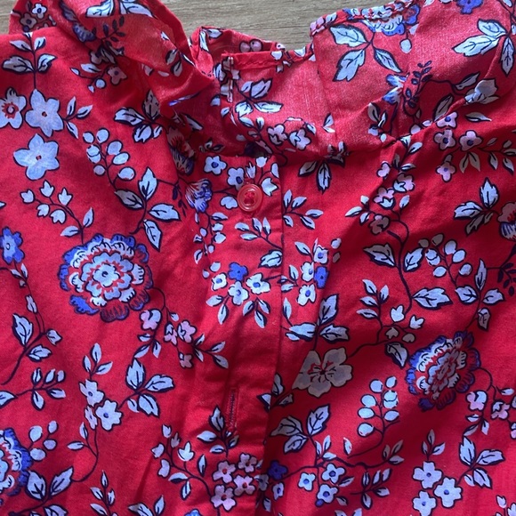 Janie and Jack Floral Ruffle Trim Dress - Picture 11 of 13